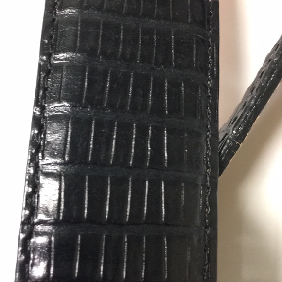 Onyx By Brighton Alligator Grain Leather Belt - Picture 7 of 8